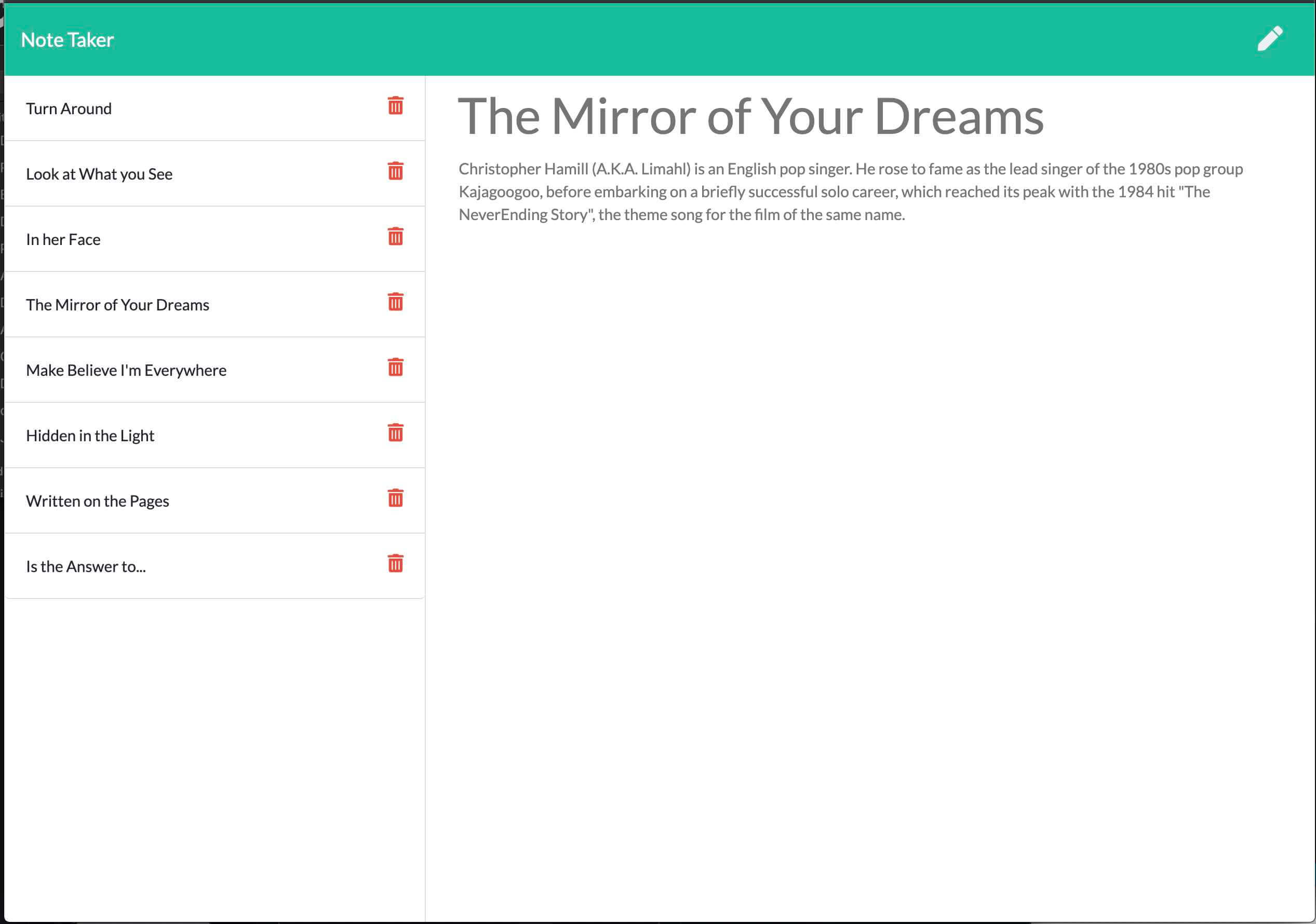 Boilerplate front end with a kick-grass back end A P I driving it
